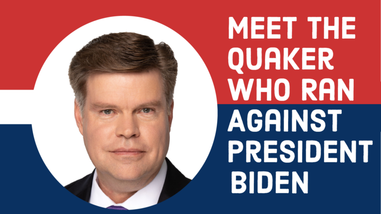 Jason Palmer Headshot with "Meet the Quaker Who Ran Against President Biden"